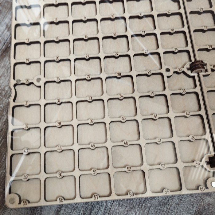 Дерев'яний органайзер для бісеру Альбом на 120 комірок (060638а)