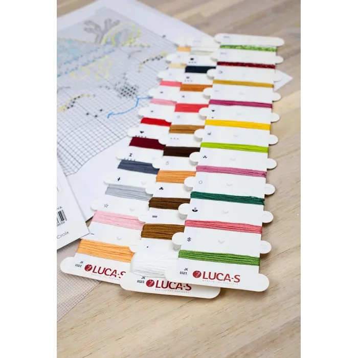 JK032 Ялинкові іграшки. Лисята і оленята. Luca-S. Набір для вишивки хрестиком