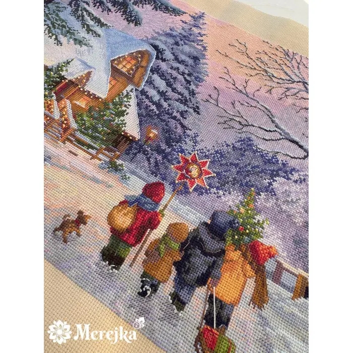 К-289 Набір для вишивки рахунковим хрестиком "Щедрик" Мережка, Aida 16 ct