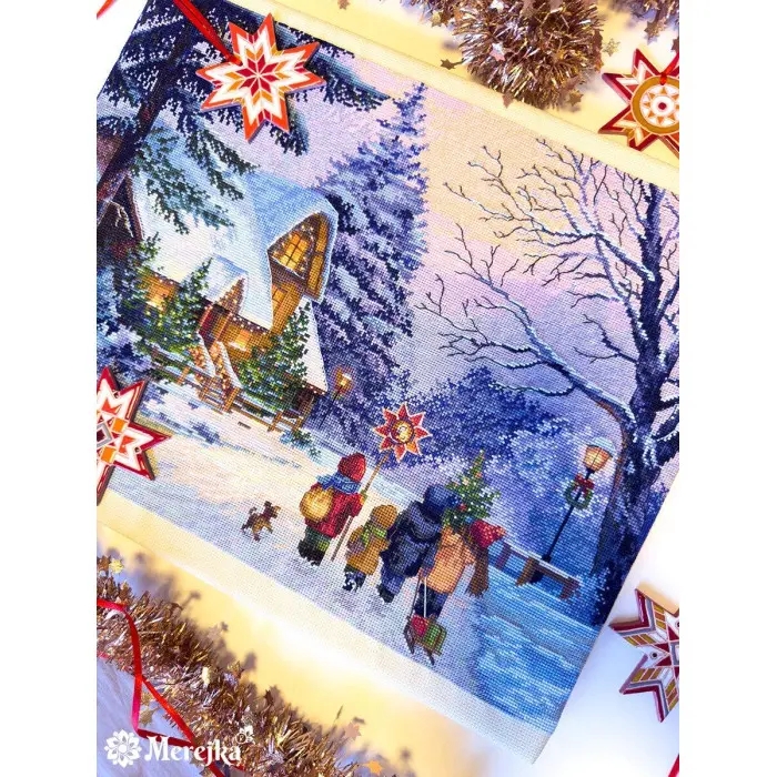 К-289 Набір для вишивки рахунковим хрестиком "Щедрик" Мережка, Aida 16 ct