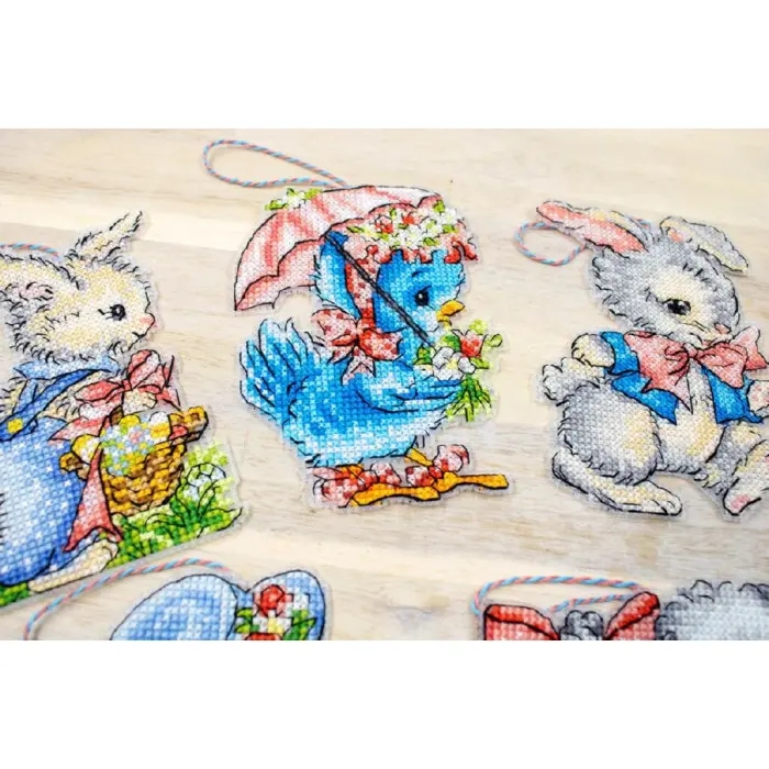 L8032 Великодні прикраси. Letistitch. Набір для вишивання хрестиком