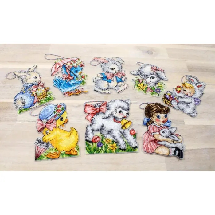 L8032 Великодні прикраси. Letistitch. Набір для вишивання хрестиком