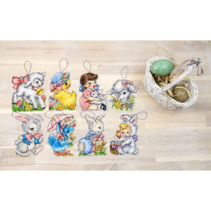 L8032 Великодні прикраси. Letistitch. Набір для вишивання хрестиком