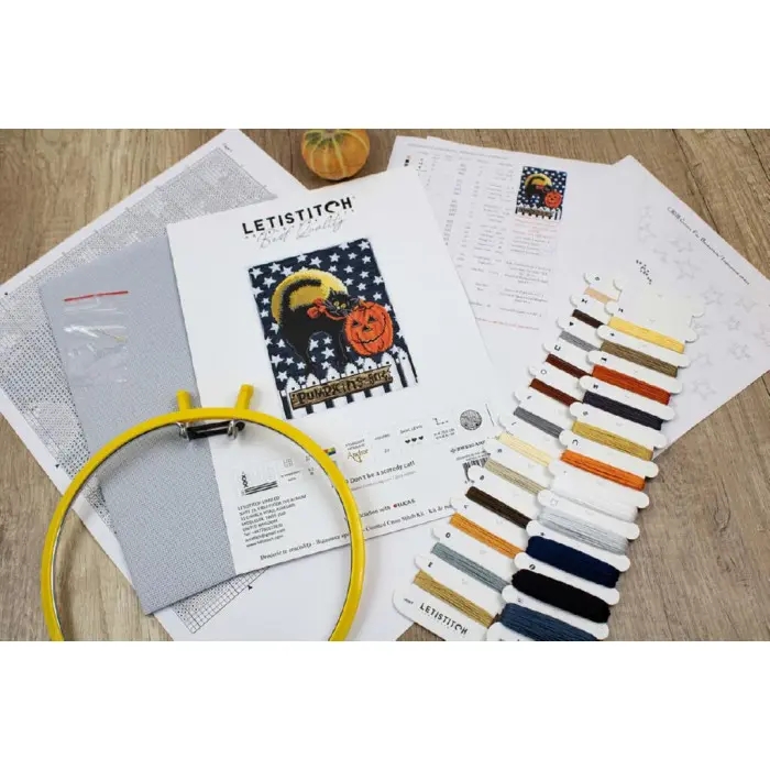 L8039 Не будь переляканим котом! Letistitch. Набір для вишивки хрестиком