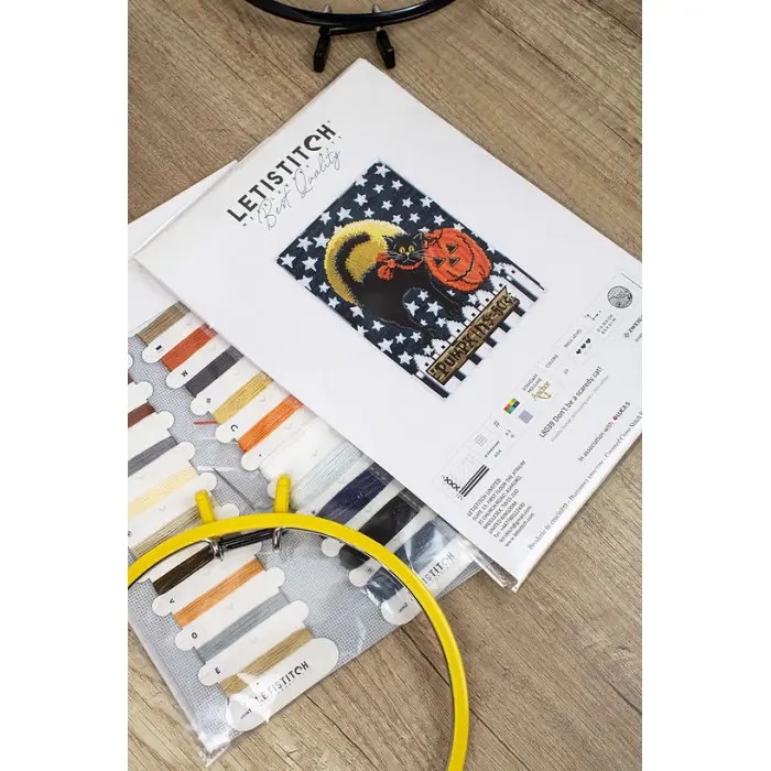 L8039 Не будь переляканим котом! Letistitch. Набір для вишивки хрестиком