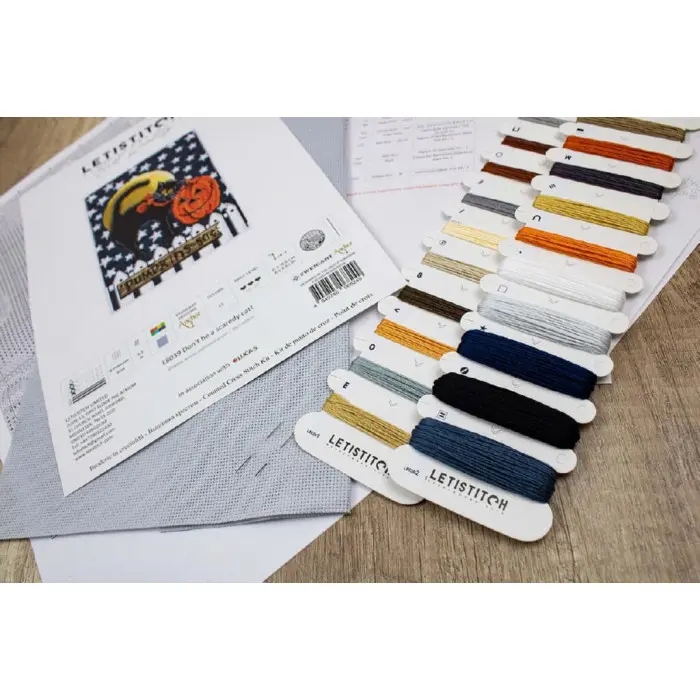 L8039 Не будь переляканим котом! Letistitch. Набір для вишивки хрестиком