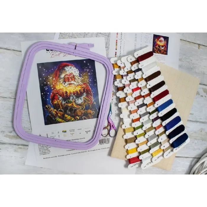 L8049 Різдвяне диво. Letistitch. Набір для вишивки хрестиком
