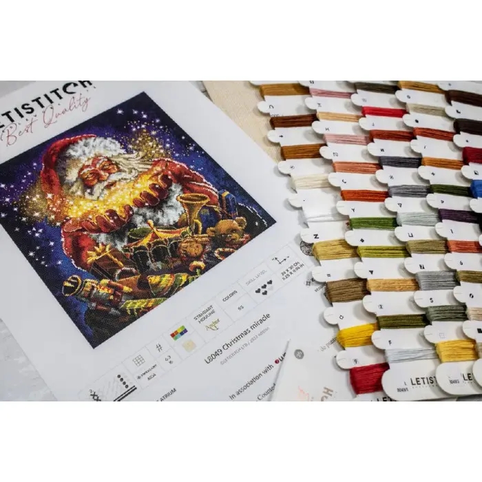 L8049 Різдвяне диво. Letistitch. Набір для вишивки хрестиком