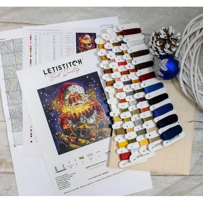 L8049 Різдвяне диво. Letistitch. Набір для вишивки хрестиком