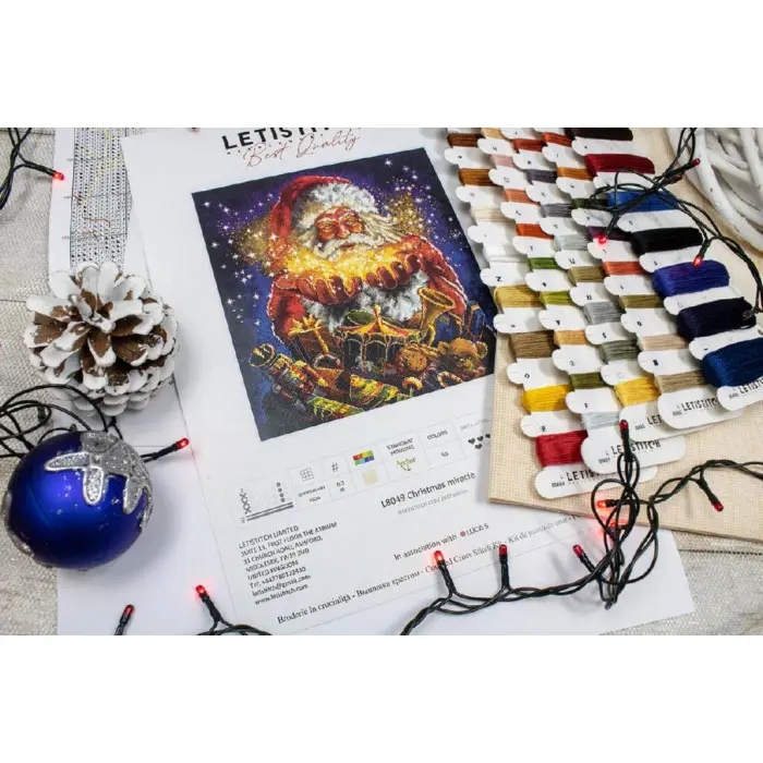 L8049 Різдвяне диво. Letistitch. Набір для вишивки хрестиком