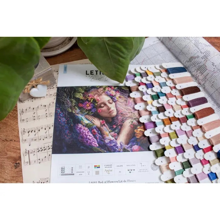 L8081 Bed of Flowers. Набір для вишивки хрестиком