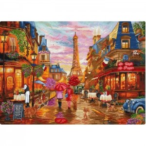 L9975 Набір для вишивки рахунковим хрестиком "After the Rain, Paris" Letistitch, Aida 16