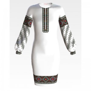 Заготовка дитячого плаття на 9-12 років "Борщівська" для вишивки бісером (ПД052кБ40нн)