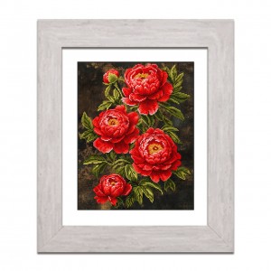 Картина для вишивки формату A3 350 "Півонії"