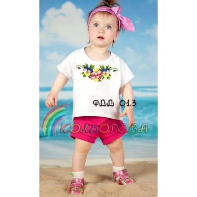 Футболка дитяча для вишивки ФДД-013. Заготовка під вишивку