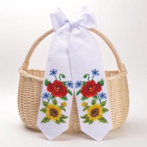 Схема Спасівський бант для вишивки бісером і нитками на тканині (ТР-561)