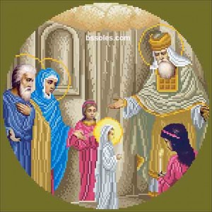 ВБ-ІЗ Введення Богородиці (ІЗ). Схема для вишивки бісером