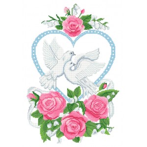 Весільний рушник СВРг-20. Схема для вишивки бісером