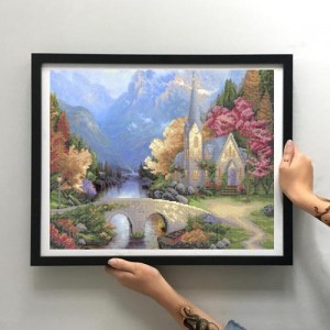 Схема картини Золота Підкова ЗПП-003 "Гірський пейзаж" для вишивання бісером на шовку