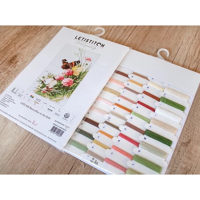 LETI 938 Butterflies in the field. Набір для вишивки хрестиком LetiStitch