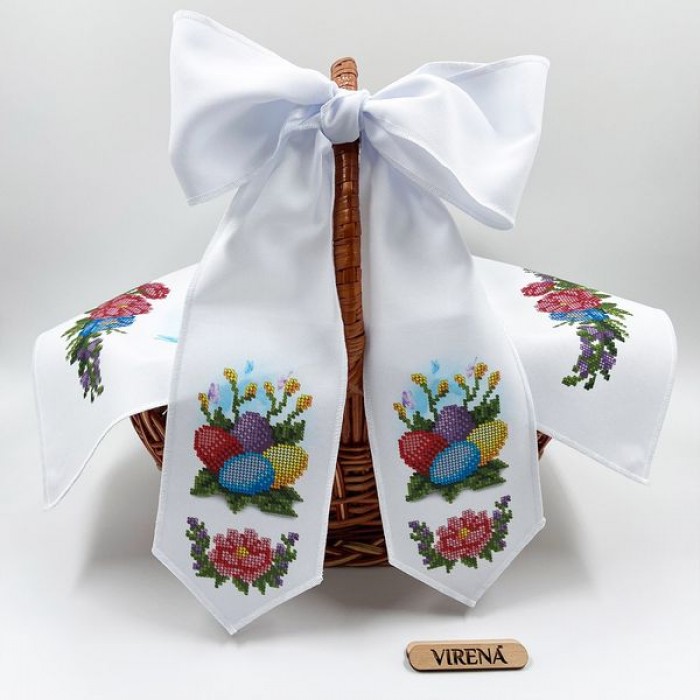 Бант з кольоровими крашанками для вишивання бісером (БК-084)