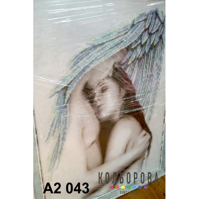 Картина для вишивки формату А2 043 "Під твоїм крилом"