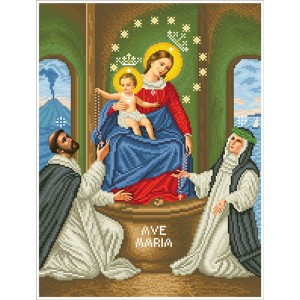 МБП Мати Божа Помпейська Схема для вишивки бісером