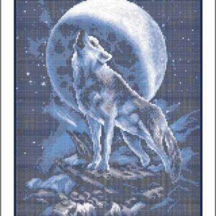 Схема картини Золота Підкова ЗПТ-023 "Вовчиця" для вишивання бісером на шовку