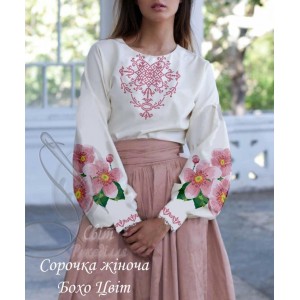 СЖ Бохо Цвіт (СвР). Заготовка жіночої сорочки для вишивки