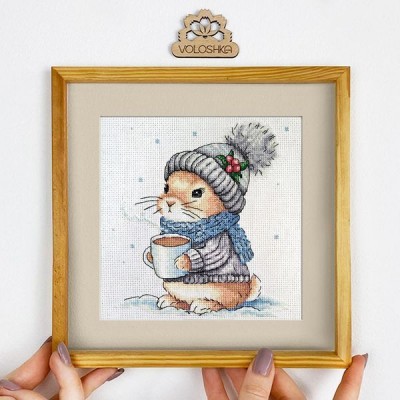 Набір для вишивки хрестиком "Зайчик з чашкою" (VC-047)