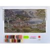 Алмазна мозаїка "Краєвид з альтанкою" 40х70 SS813