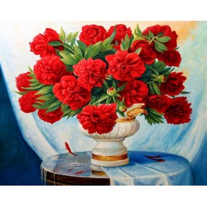 Алмазна мозаїка ColorArt 40х50 "Червоні півонії" SP039