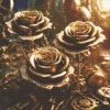 Алмазна вишивка (набір) "Золоті троянди" (DM-483)