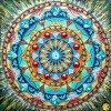 Алмазна мозаїка 40х40 "Мандала достатку та процвітання" FS1401