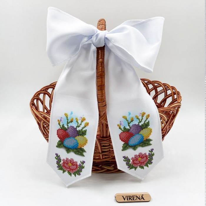 Бант з кольоровими крашанками для вишивання бісером (БК-084)