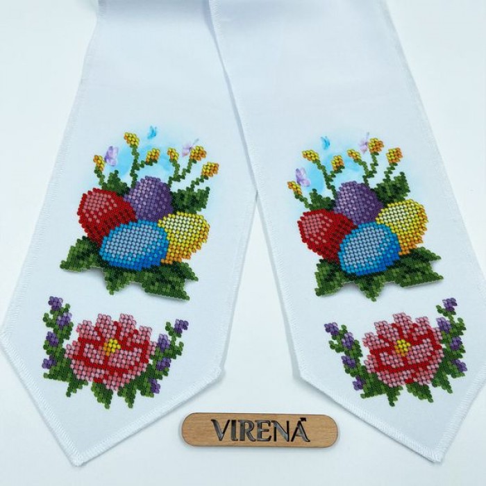 Бант з кольоровими крашанками для вишивання бісером (БК-084)