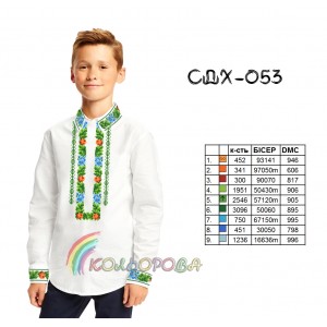 Сорочка дитяча для хлопчика СДХ-053. Заготовка під вишивку