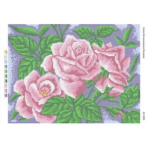БС-3036 Троянди. Схема для вишивки бісером