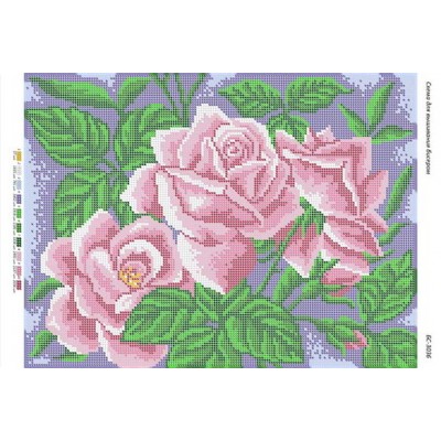БС-3036 Троянди. Схема для вишивки бісером