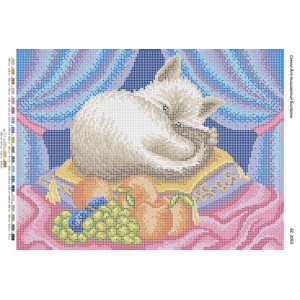 БС-3065 Вухатий падишах. Схема для вишивки бісером