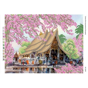 БС-3162 Пейзаж Тайланд. Схема для вишивки бісером