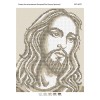 БСР-4072 Лик Ісуса Христа. Схема для вишивки бісером