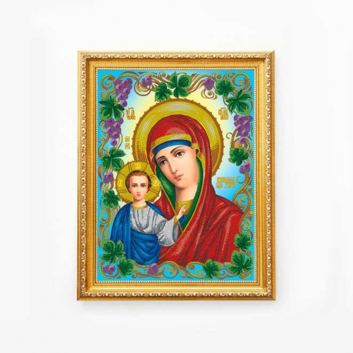 Схема для вишивки бісером "БМ Казанська з Ісусом Христом" (А3Р-289)