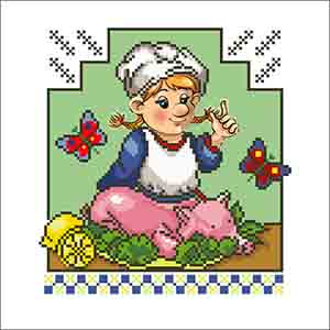 ВК-06 Весела кухня. Схема для вишивки бісером