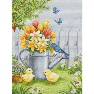 BU5106 Набір для вишивки рахунковим хрестиком "Великодня гармонія" Luca-S, Aida 16