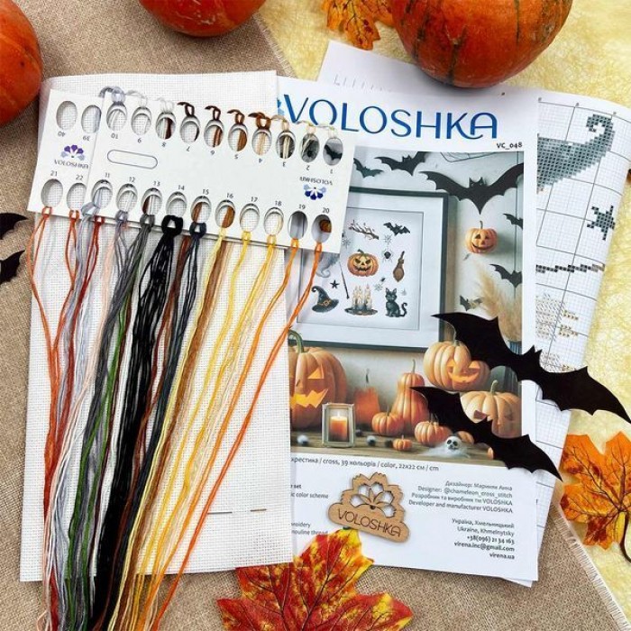Набір для вишивки хрестиком "Семплер Хелловін" (VC-048)