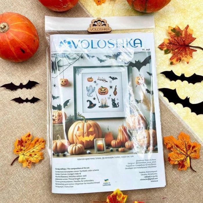 Набір для вишивки хрестиком "Семплер Хелловін" (VC-048)