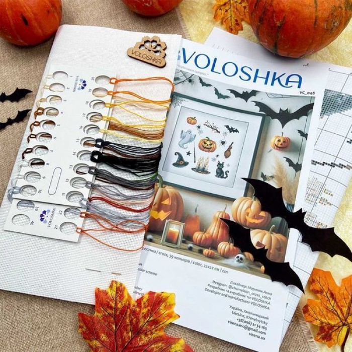 Набір для вишивки хрестиком "Семплер Хелловін" (VC-048)