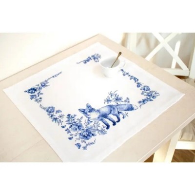 FM023 Серветка Синій сюжет. Luca-S. Набір для вишивання хрестиком