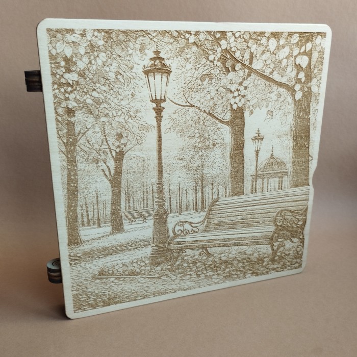 Дерев'яний органайзер для бісеру Книжка на 60 комірок (060534к)